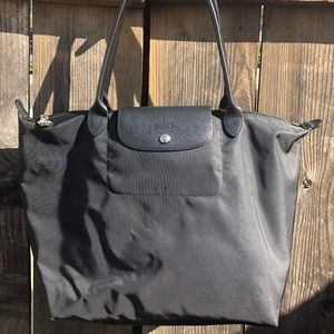 Large Longchamp Le Pliage Nylon Tote